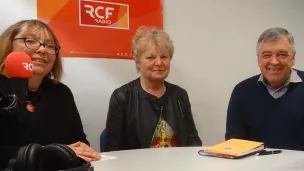 Patricia Leroux, Michelle Amet et Stéphan Brunie de la chorale Au choeur des quais