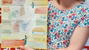 Claire-Marie Bonnet présente le programme de la 3ème édition de l'opération "Le Jura de ferme en ferme" ©RCF Jura - Avril 2022