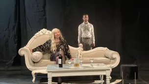 Gaëlle Bayet (la mère) et Maxime Travers (Louis). © RCF Sud Bretagne