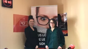 Sylvie Garraud, enseignante en l'ENSAD et Sandie Picca, chargée de communication. 