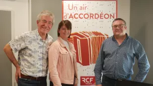 De gauche à droite : Jean-Luc Bouttier, Samy et Christophe Guillon