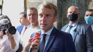 Emmanuel Macron le 29 août 2021 à Mossoul - © RCF Lyon