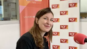 Sophie Bernard dans les studios de RCF Isère - Avril 2022