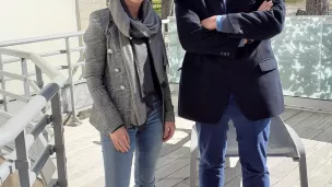 Ilona Puget et Dominique Ferrandon au solarium des thermes de Lons-le-Saunier ©RCF Jura - Mars 2022