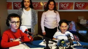 les jeunes producteurs radio de l'émission Galipette