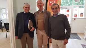 De gauche à droite : Daniel Michel, Thierry Glaizot et Claude Michon © RCF haute-Normandie