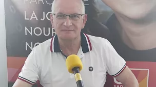 Lylian Lasnier, Président de la Banque Alimentaire du Cher. © RCF - Valérie Vaissière.