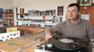 David Bazin, la Boutique Vinyle à Plounéour-Ménez @ Christophe Pluchon, RCF 2022