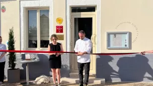 Inauguration du restaurant étoilé Maison Médard, à Boulleret. © RCF - Catherine Brys.