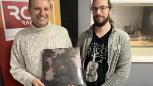 Florian Claude, dans les studios de RCF à Metz