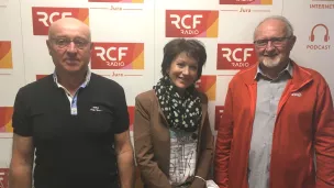 Didier Petitjean, président ; Maryse Petitjean, secrétaire ; Jacques Guyot, animateur © RCF Jura