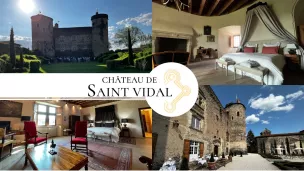 Le château de Saint-Vidal dispose de 7 suites et chambres. ©Château de Saint-Vidal. 