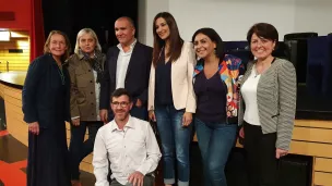 Isabelle Demongeot, entourée de Maitre Colombani, Carl Blasco et Badri Rouabhia