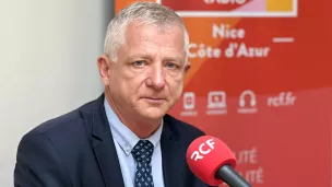 Benoît Kandel dans le studio de RCF à Nice - Photo RCF 