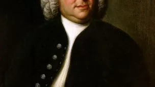 J. S. Bach en 1746, portrait par Elias Gottlob Haussmann. © Wikipedia.