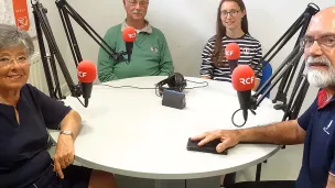 Evelyne Turgis-Guerard, Patrick Drouard, Marine Lebrun (chargée de communication) et Jean-Pierre Vogrig
