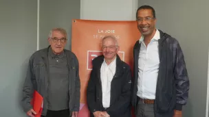 De gauche à droite : Ernest Castelli, Yves Rouault et Fathi Laanaya