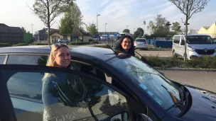 Pamela Balloux et Céline, prix Ecomobilité