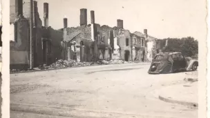 Carte postale d'Oradour-Sur-Glane de 1947