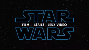 Description de cette image, également commentée ci-après Le logotype de Star Wars tel qu'il apparaît en introduction des films de la saga ©Walt Disney compagnie