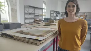 Lucie Dorsy, directrice des archives départementales de l'Indre, propose des visites de la structure. ©Hugo Sastre