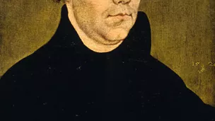 Martin Luther (1483-1546), huile sur toile de Lucas Cranach l'Ancien, 1528 ©Wikimédia commons