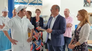 le Défi des Chefs à la cité scolaire Jean Moulin à Châteaulin @ Christophe Pluchon, RCF 2022