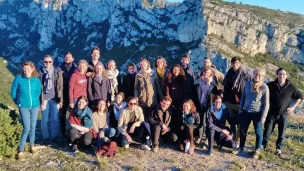 Le groupe de jeunes professionnels engagés dans la 3ème année du parcours Laudato Si