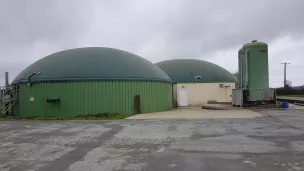 AgriBioMéthane, à Mortagne-sur-Sèvre, en Vendée, est l'une des cinq unités de méthanisation qui prennent part à l'étude régionale sur la qualité de l'air. ©Air Pays de la Loire