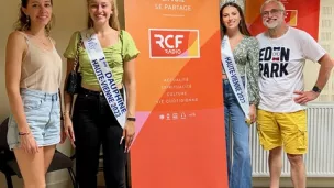 Claire Barse avec Miss haute-Vienne et sa 1ère Dauphine