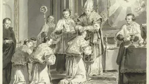 Le sacrement de l'ordination, Pietro Antonio Novelli, 1779. © Wikipedia.