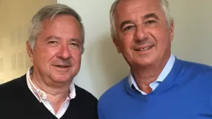 Vincent Robert ( à Gauche) avec Amaury de Menthière Président de RCF Limousin