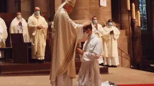 Adrien Schneider lors de son ordination diaconale - © Diocèse de Strasbourg