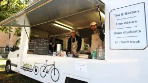 Le foodtruck de Tim Nicolas et Bastien Maliar pour lutter contre la précarité alimentaire des jeunes (Photo : ER)