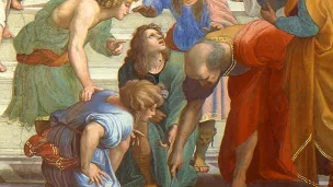 Raphaël, L'École d'Athènes (1511), détail ©Wikimédia commons