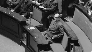 Trois mois avant la fin de la IVe République, le général de Gaulle à l'Assemblée nationale, le 02/06/1958 ©AFP