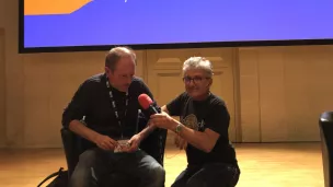 Bernard Minier, maître du thriller 2, au micro de Thierry Georges.