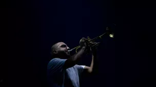 Ibrahim Maalouf sur la scène du Nice Jazz Festival le 15 juillet 2022 à Nice - Photo: Alejandro Martinez Gonzalez - Photojournaliste Indépendant