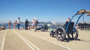 4 hippocampes sont mis à disposition sur la plage de Marseille