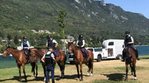 La Garde Républicaine au Bourget-du-Lac @Charlotte Ruyer RCF Savoie