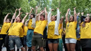 Les participants de Rencontres du jeune théâtre européen