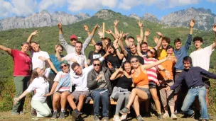 La vingtaine de jeunes en pèlerinage en Albanie