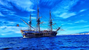 Le Götheborg en méditerranée - Photo : RCF Nice Côte d'Azur 