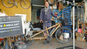 A Brest, Thomas Mazurié fabrique des vélos en bambou @ Christophe Pluchon, RCF 2022