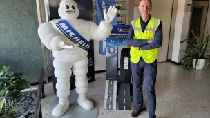 Dorian Defache, directeur du site de Michelin Blavozy © Martin Obadia