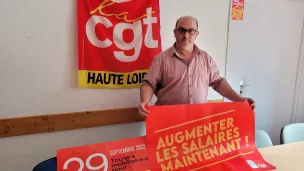 Pierre Marsein, secrétaire général de la CGT de Haute-Loire © Martin Obadia