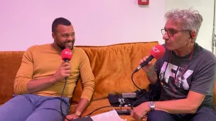 Jo-Wilfried Tsonga au micro de Thierry Georges