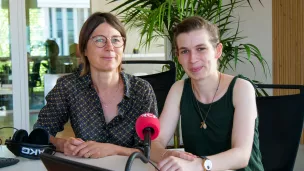 Aude Corvaisier-Riche (à gauche), Clémence Pasquier - © RCF Lyon