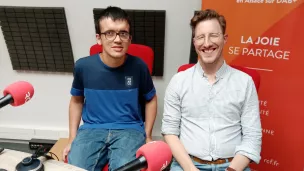 ©RCFAlsace Théo et Tobias Gerken de l'Arche à Strasbourg dans nos studios