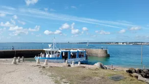 Le bateau amphibie de l’île Tatihou ©RCF Manche